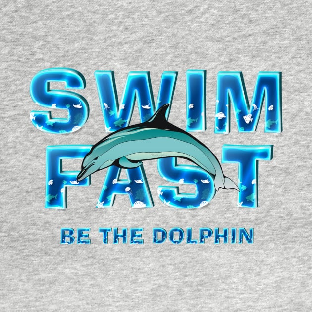 Swim Dolphin Fast by teepossible